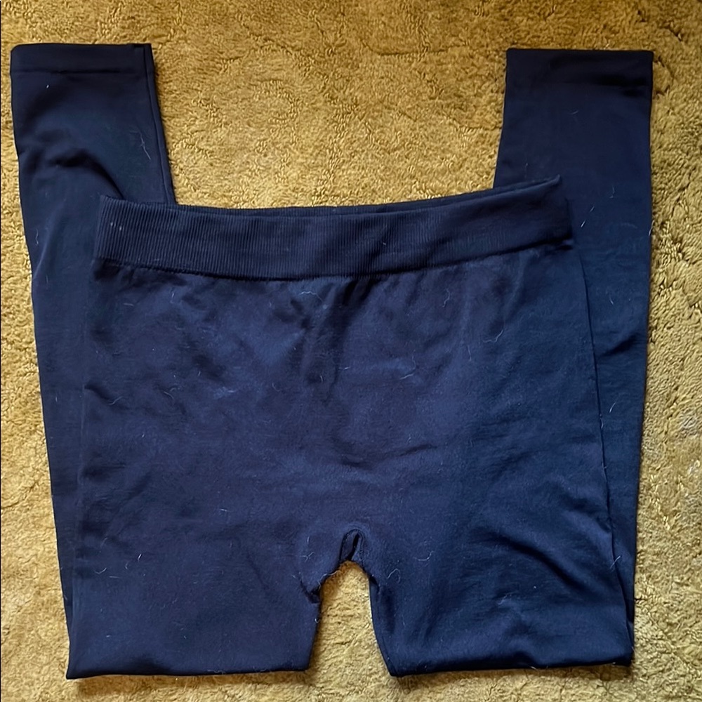 Time and Tru Black Leggings Solid Color